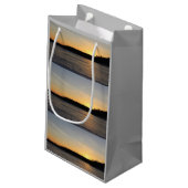 Ein gefrorener Sonnenuntergang Kleine Geschenktüte (Rückseite Schrägansicht)