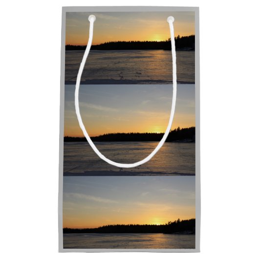 Ein gefrorener Sonnenuntergang Kleine Geschenktüte (Vorderseite)