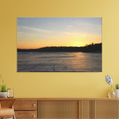 Ein gefrorener Sonnenuntergang Leinwanddruck (Insitu (Wohnzimmer))