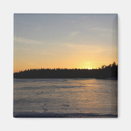 Ein gefrorener Sonnenuntergang Magnet