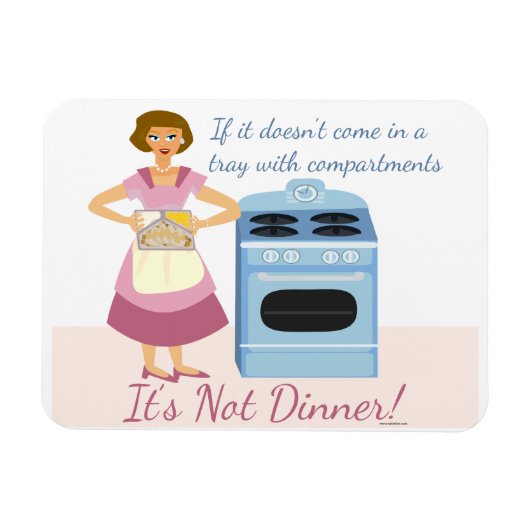 Ein gefrorenes Abendessen bedeutet Abendessen Magnet (Horizontal)