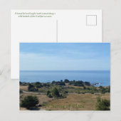 Ein Gefühl von Platz Postkarte (Vorne/Hinten)