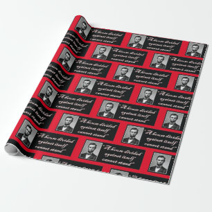 Ein gegen sich geteiltes Haus kann nicht stehen Geschenkpapier