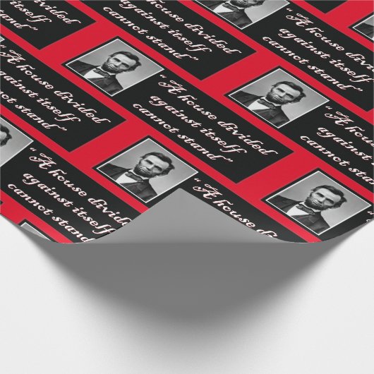 Ein gegen sich geteiltes Haus kann nicht stehen Geschenkpapier (Ecke)