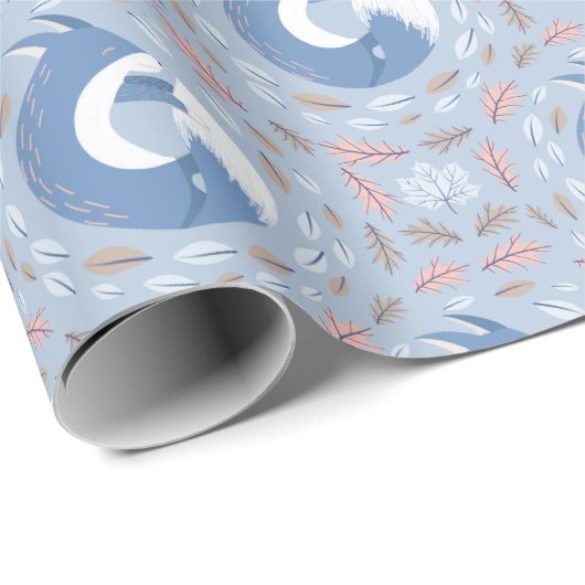 Ein geheimer Hideout - Niedliche Füchse Geschenkpapier (Rolleneckpunkt)