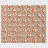 Ein geheimer Hideout - Niedliche Füchse Geschenkpapier (Flach)