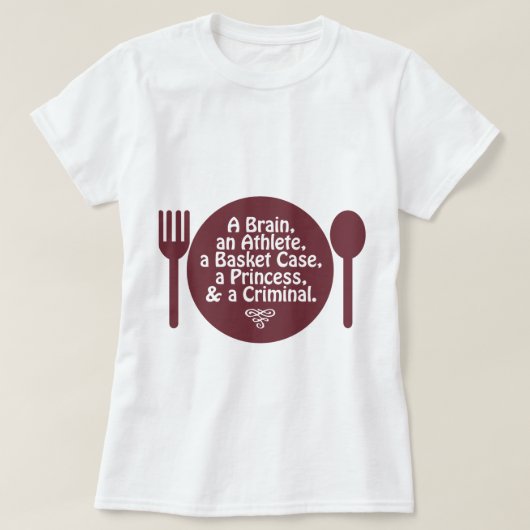 Ein Gehirn, ein Athlet, ein Körbchen... Pop Kultur T-Shirt (Design vorne)
