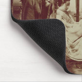 Ein Geisha, der herein einer Sänfte (Sepia-, Mousepad (Ecke)
