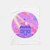 Ein Geist, der im Weltraum lebt Fleecedecke (Vorderseite)