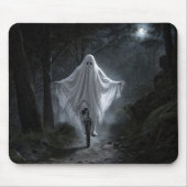 Ein Geist fährt auf einem Einrad in einem unheimli Mousepad (Vorne)