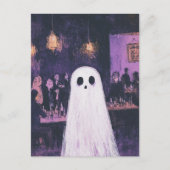 Ein Geist im Party Postkarte (Vorderseite)