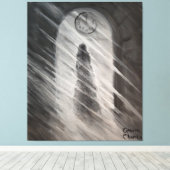 Ein Geist Leinwanddruck (Insitu (Holzboden))