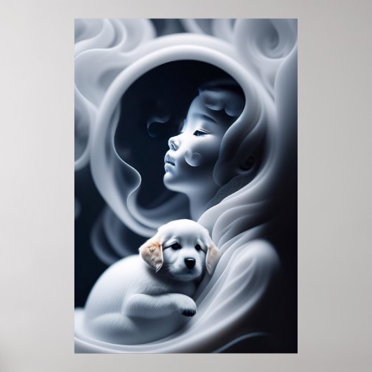 Ein Geistermädchen und ihr Hund Poster (Vorne)