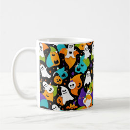 Ein geistes Halloween-Muster Kaffeetasse