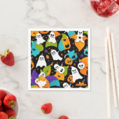 Ein geistes Halloween-Muster Serviette (Beispiel)
