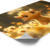 Ein Gelbdruckfeld und herunterladbar Poster (Ecke)