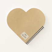 Ein gelber Apfel mit Blätter Notizblock (Rückseite)