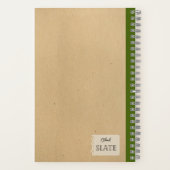 Ein gelber Apfel mit Blätter Personalisierter Comp Notizblock (Rückseite)