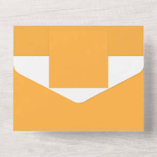 ein gelber Hintergrund mit einem schwarzen Rand All In One Einladung