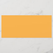 ein gelber Hintergrund mit Menükarte (Rückseite)