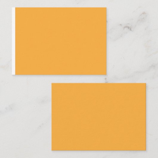 ein gelber Hintergrund mit Platzkarte (Vorne/Hinten)