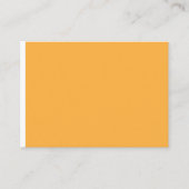 ein gelber Hintergrund mit Platzkarte (Vorderseite)