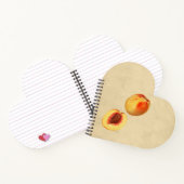 Ein gelber Pfirsich und anderthalb Notizblock (Innenseite)