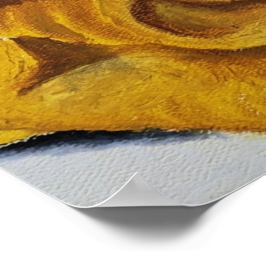 Ein gelber Schal Poster (Ecke)