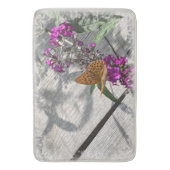 Ein gelber Schmetterling Badematte (Vorderseite Vertikal)