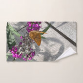 Ein gelber Schmetterling Badhandtuch Set (Handtuch)