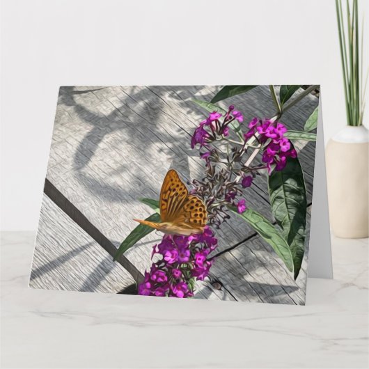 Ein gelber Schmetterling Karte (Vorderseite)