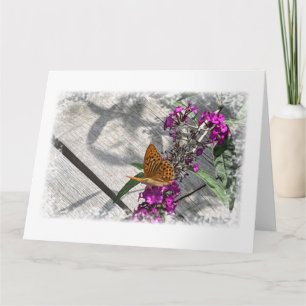 Ein gelber Schmetterling Karte