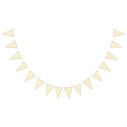 Ein gelber Teppich mit einem sich wiederholenden M Wimpelkette (Alle)