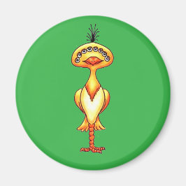 Ein gelbes Monster Magnet