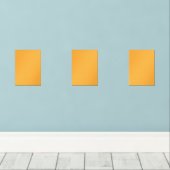 Ein gelbes Quadrat mit einem sauberen weißen Rand, Bilderwand Sets (Holzboden)