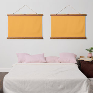 Ein gelbes Quadrat mit einem sauberen weißen Rand, Wandteppich Mit Holzrahmen