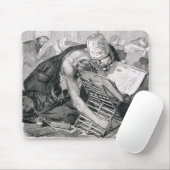 Ein gelehrter Mann absorbiert im Koran Mousepad (Mit Mouse)