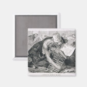 Ein gelernter Mann, der im Koran absorbiert wird Magnet (Vorderseite/Rückseite)