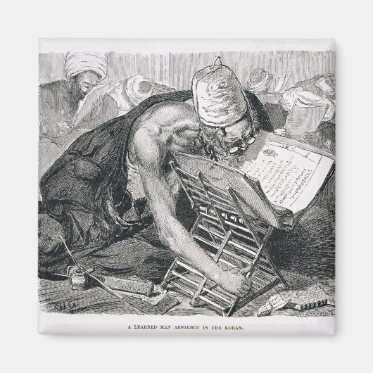 Ein gelernter Mann, der im Koran absorbiert wird Magnet (Vorne)