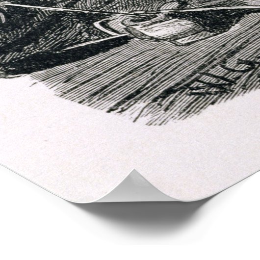 Ein gelernter Mann, der im Koran absorbiert wird Poster (Ecke)