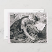 Ein gelernter Mann, der im Koran absorbiert wird Postkarte (Vorne/Hinten)