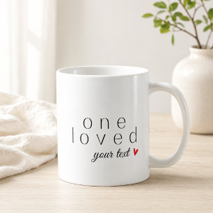 Ein Geliebter [Benutzerdefinierter Text] Kaffeetasse