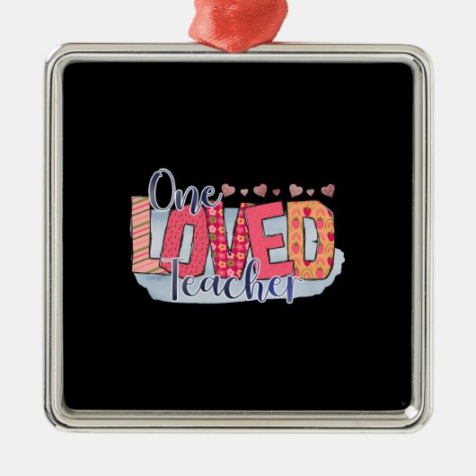 Ein geliebter Lehrer Ornament Aus Metall (Vorne)