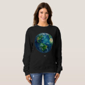 Ein Gemälde der Erde im Weltraum Sweatshirt (Vorne ganz)
