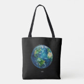 Ein Gemälde der Erde im Weltraum Tasche (Rückseite)