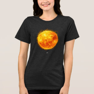 Ein Gemälde der Sonne im Weltraum Tri-Blend Shirt
