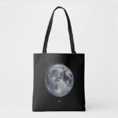 Ein Gemälde des Mondes im Weltraum Tasche (Vorderseite)