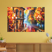 ein Gemälde einer Frau, die einen Regenschirm hält Leinwanddruck (Insitu (Wohnzimmer))