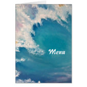 Ein Gemälde einer Welle, die mit Gold funkelt (Vorne)