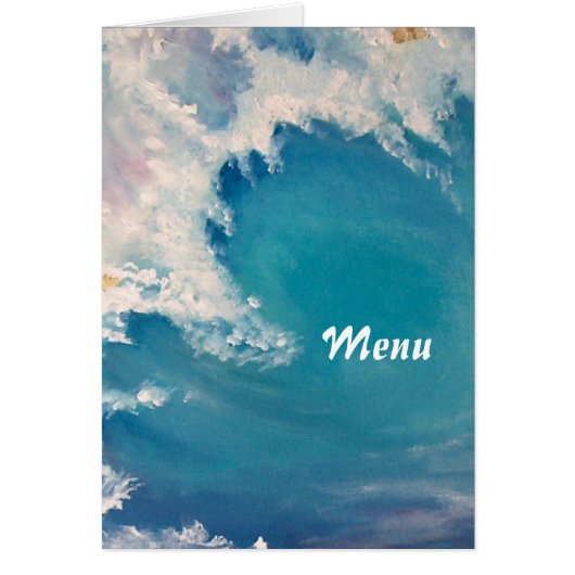 Ein Gemälde einer Welle, die mit Gold funkelt (Vorne)